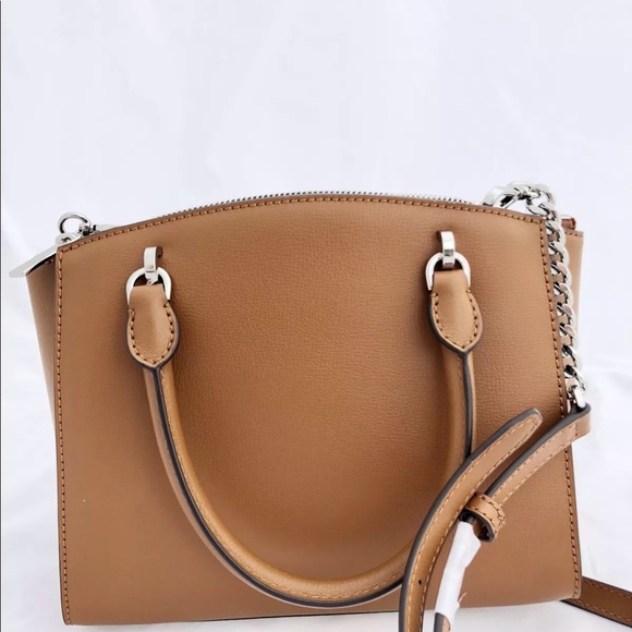 Michael Kors Ellis Small Satchel Stud Brown - Picture 6 of 8